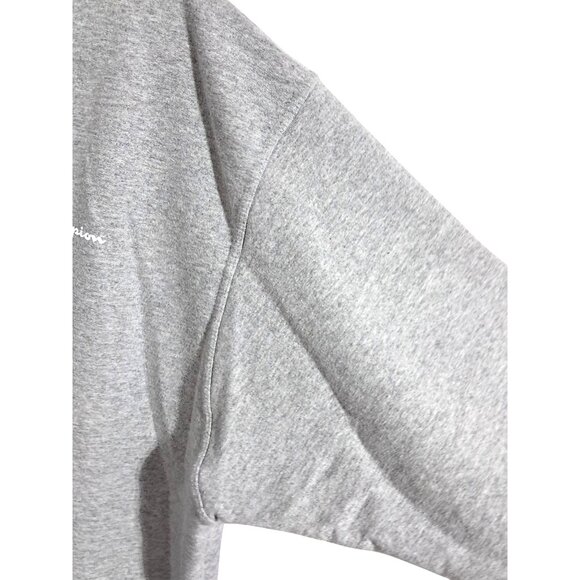 Vintage 90s/2000s Champion Heather Gray Crewneck Sweatshirt XXL Sleeve C Logo - Picture 8 of 8